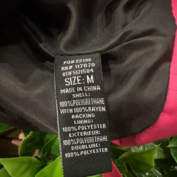 Therapy Pink Leather Jacket Modern Design - Picture 8 of 10